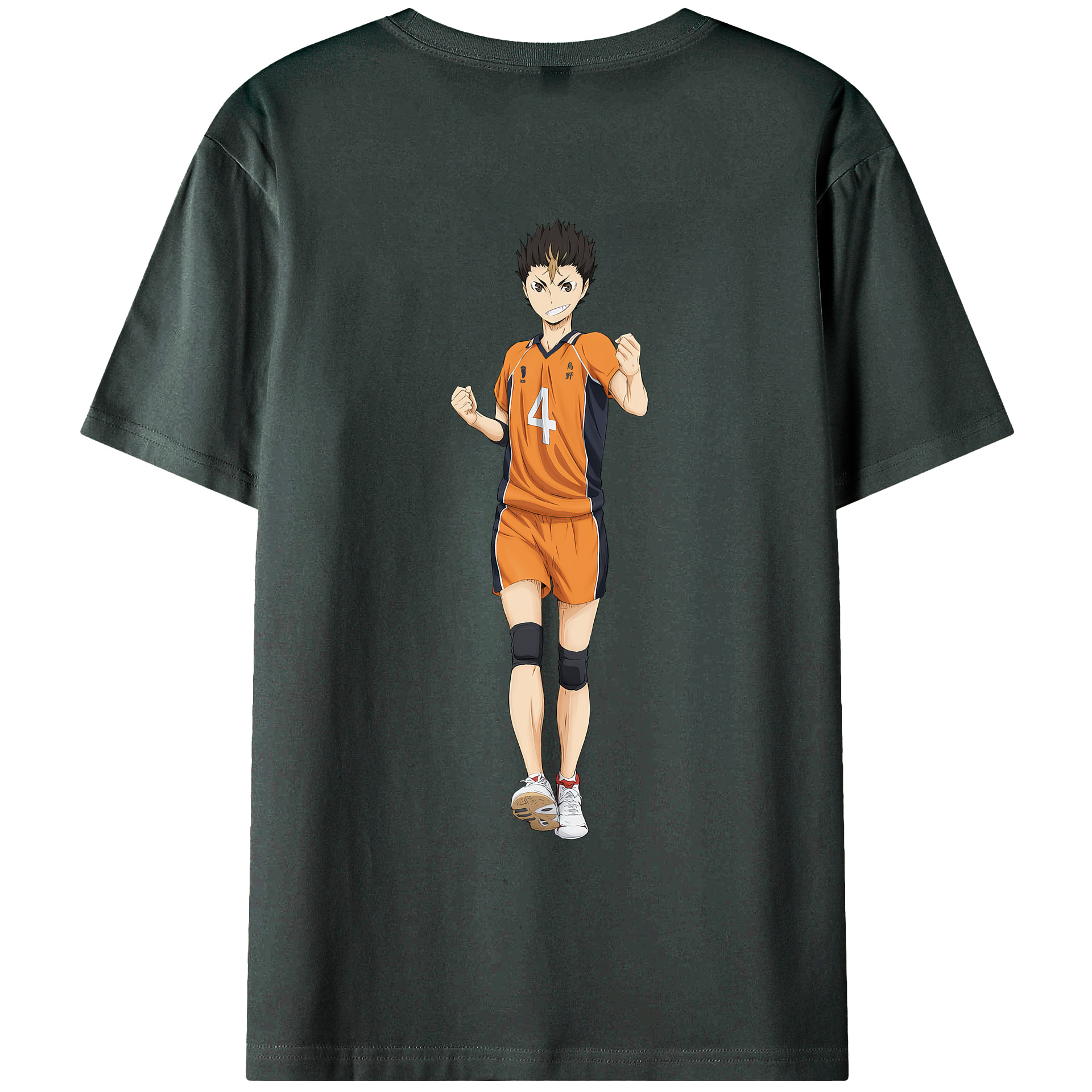 （画像用） ハイキュー!! Haikyu!! 綿100％ メンズ半袖Tシャツ（バックプリント） 通気性